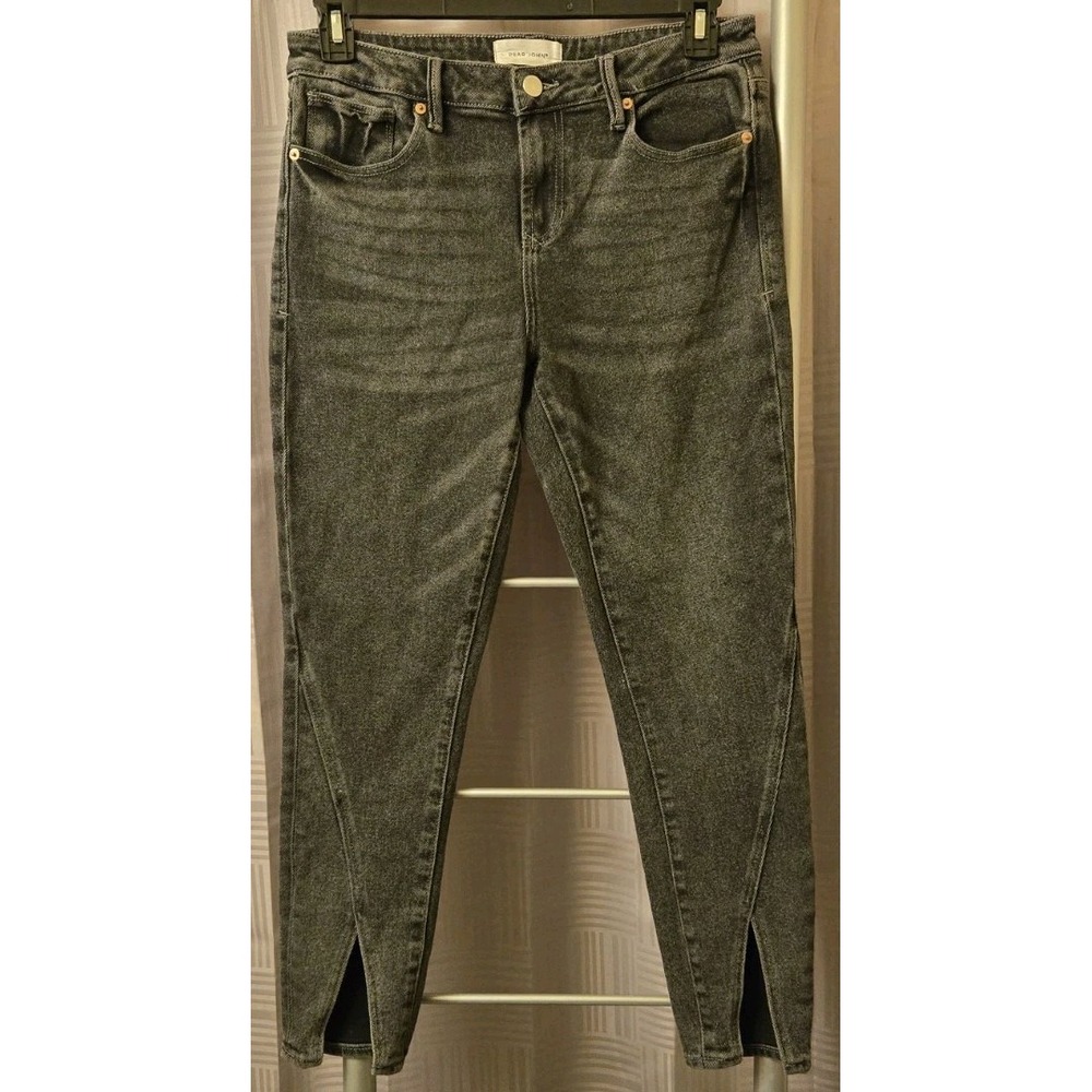 Woman's 29 Dear John Denim Jeans Embery Skinny Jean Ankle Split Hem 32x27